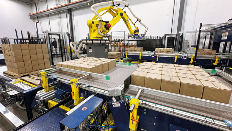 robot palletizer for boxes