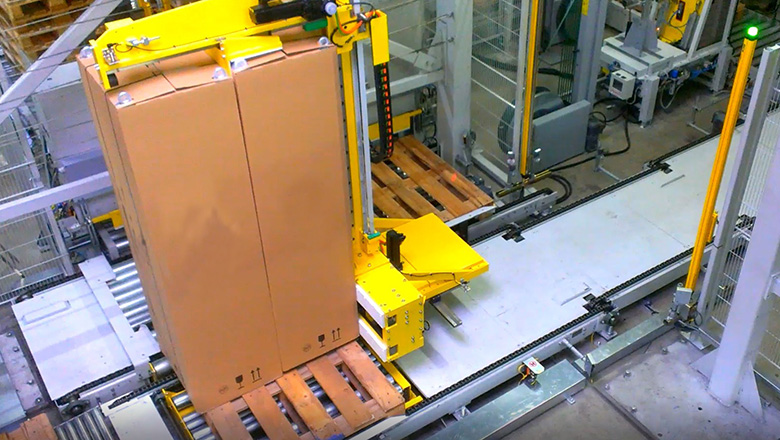 portal palletizer large products