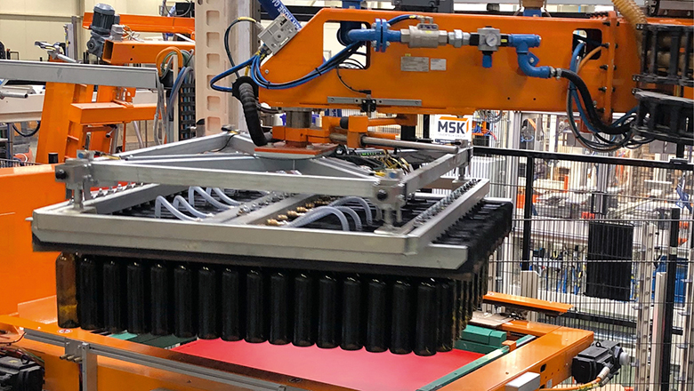 swivel arm palletizer msk triotech