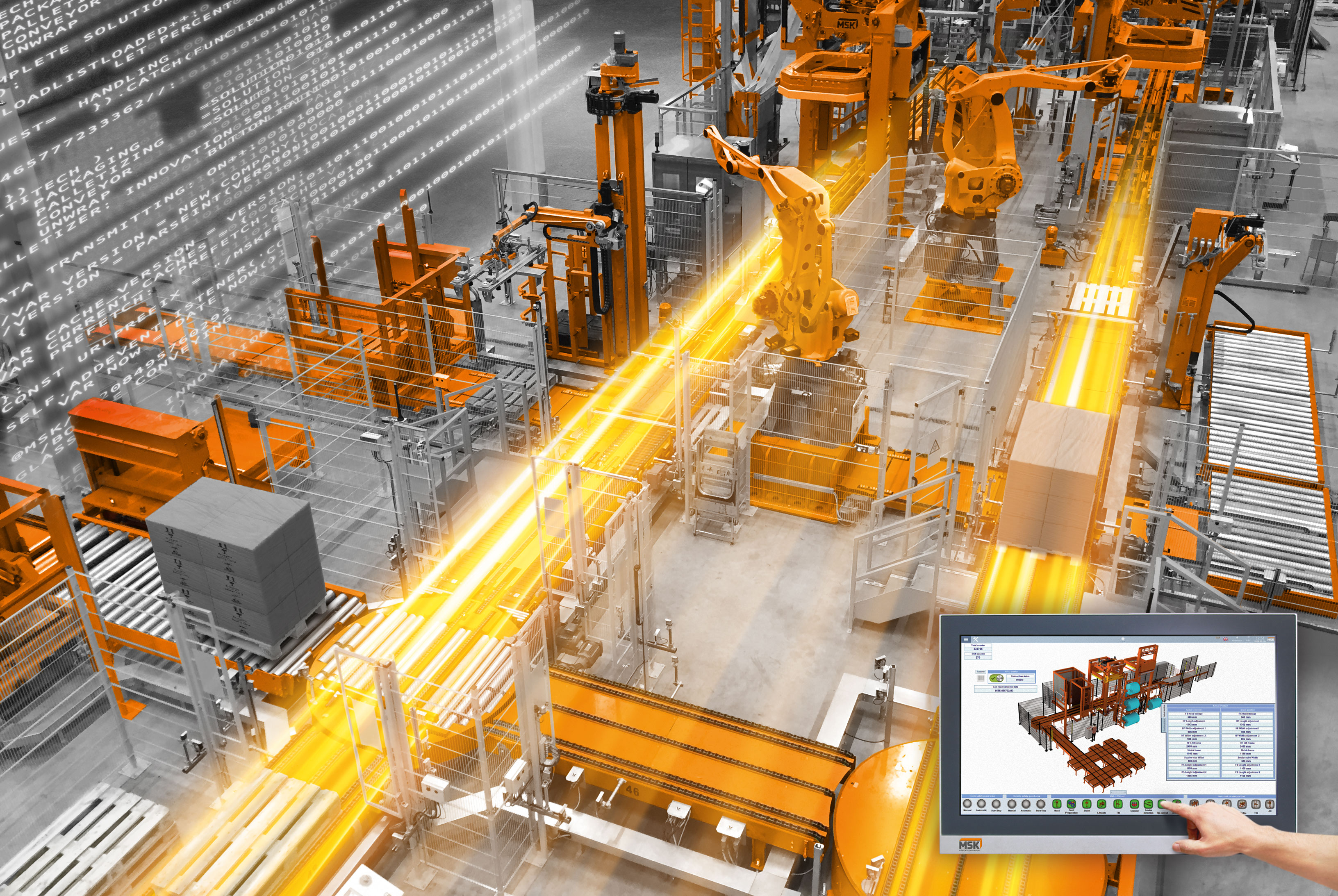 [Translate to Chinesisch:] MSK ist eine Weltmarke für Verpackungsmaschinen und Intralogistiksysteme